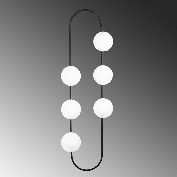 Opviq Abaküs - 4921 Lámpara de Pared Blanco y Negro